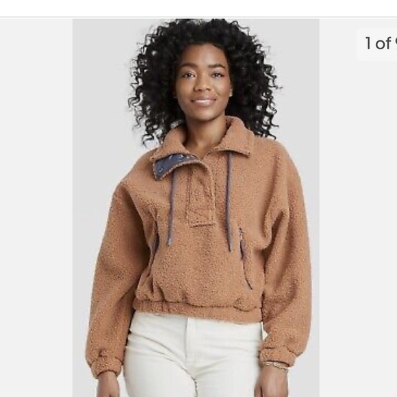 Universal Thread Jackets & Coats Universal Threat Cropped Sherpa